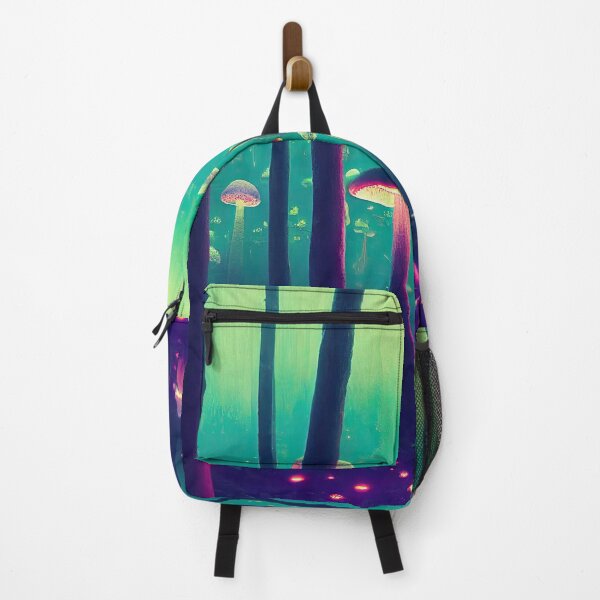 Item preview, Mushroom enchanted forest in neon lights designed and sold by mrlongfield.