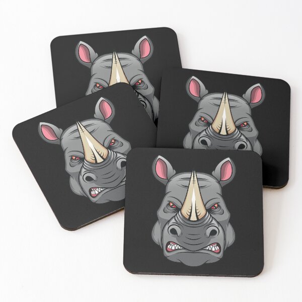 Item preview, Rhino Face Rhino Head Rhino Art designed and sold by aaronbolser.