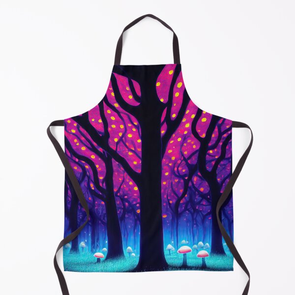 Item preview, Mushroom enchanted forest in neon lights designed and sold by mrlongfield.