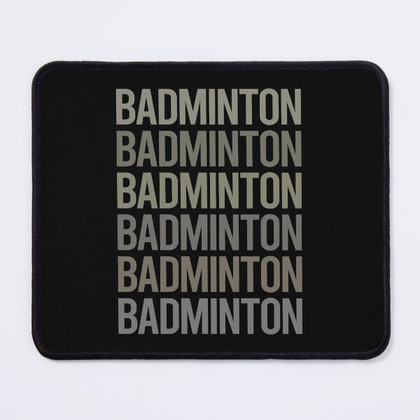 Item preview, Gray Text Art Badminton designed and sold by StoreCalamity.