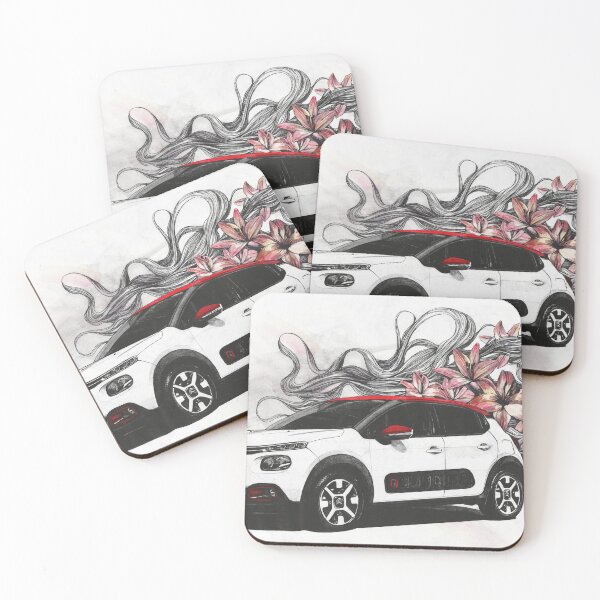 Item preview, Cars: Citroen C3 with lilies drawing designed and sold by Marco Paludet.