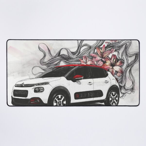 Item preview, Cars: Citroen C3 with lilies drawing designed and sold by Marco Paludet.