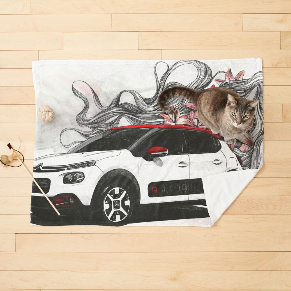 Cars: Citroen C3 with lilies drawing Art Board Print for Sale by Marco  Paludet