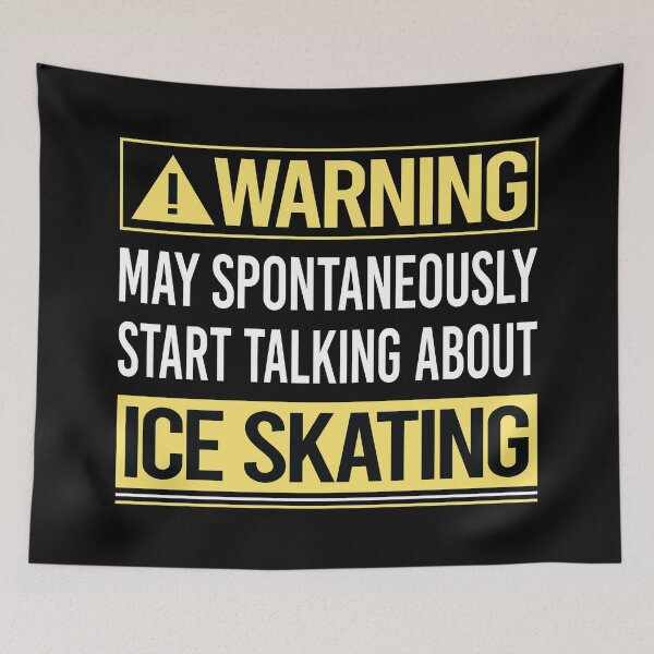Item preview, Warning About Ice Skating Skate Skater designed and sold by WrightTrouble.