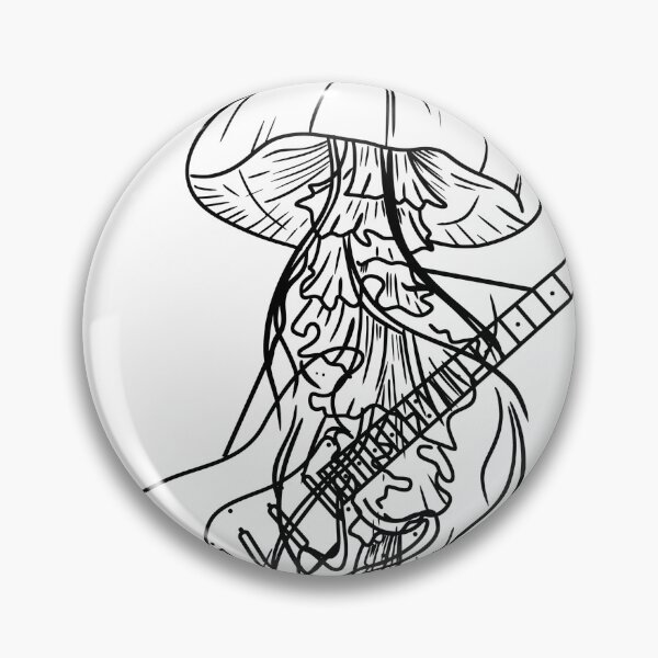 Item preview, Jellyfish Guitarist designed and sold by Feathery Lines.