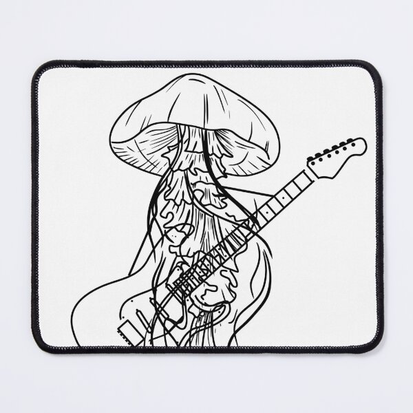 Item preview, Jellyfish Guitarist designed and sold by Feathery Lines.