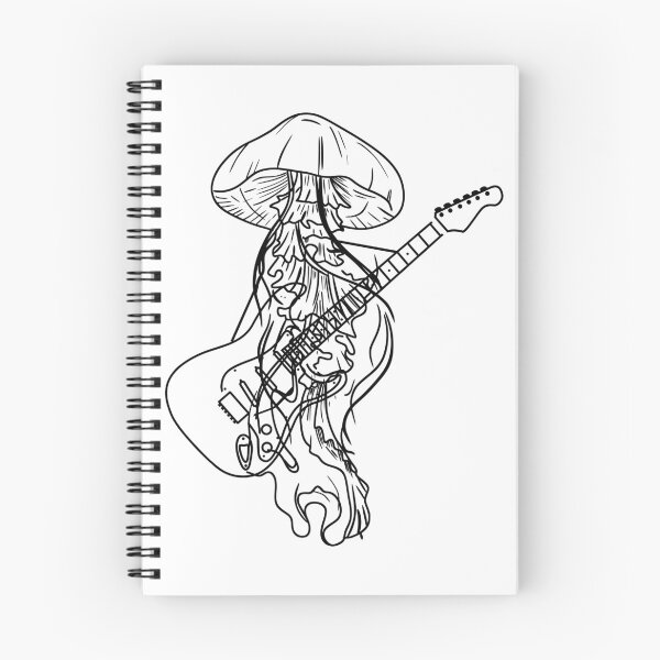 Item preview, Jellyfish Guitarist designed and sold by Feathery Lines.