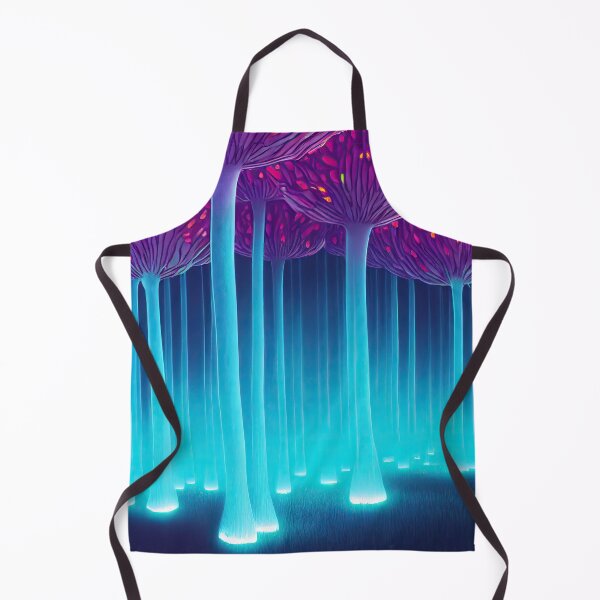 Item preview, Mushroom enchanted forest in neon lights designed and sold by mrlongfield.