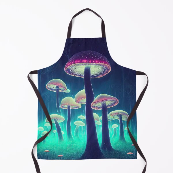 Item preview, Mushroom enchanted forest in neon lights designed and sold by mrlongfield.