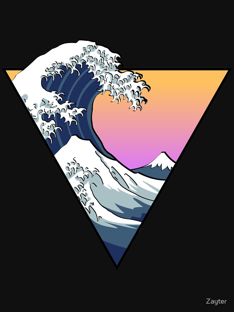 Thumbnail 7 of 7, Essential T-Shirt, Great Wave Aesthetic designed and sold by Zayter.