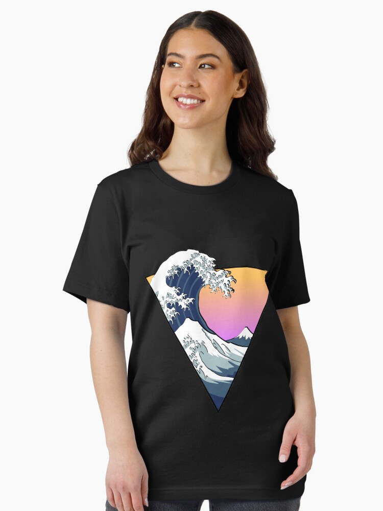 Thumbnail 2 of 7, Essential T-Shirt, Great Wave Aesthetic designed and sold by Zayter.