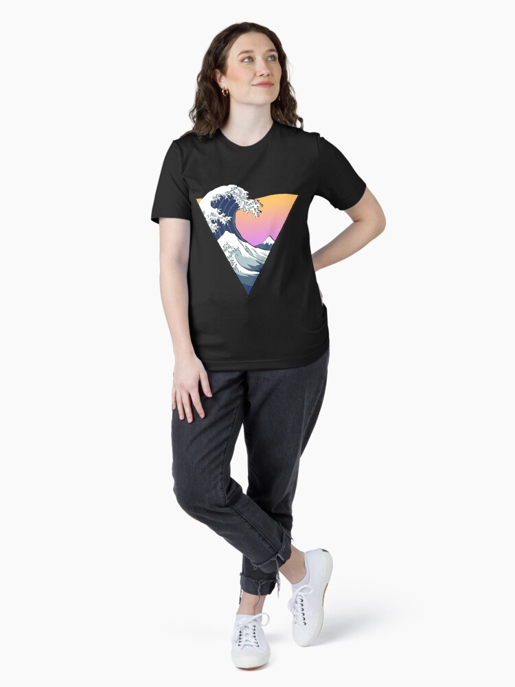 Thumbnail 4 of 7, Essential T-Shirt, Great Wave Aesthetic designed and sold by Zayter.