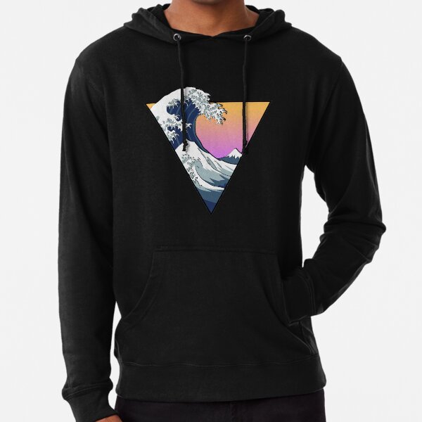 Great Wave Aesthetic Lightweight Hoodie
