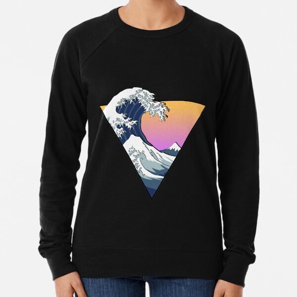 Great Wave Aesthetic Lightweight Sweatshirt
