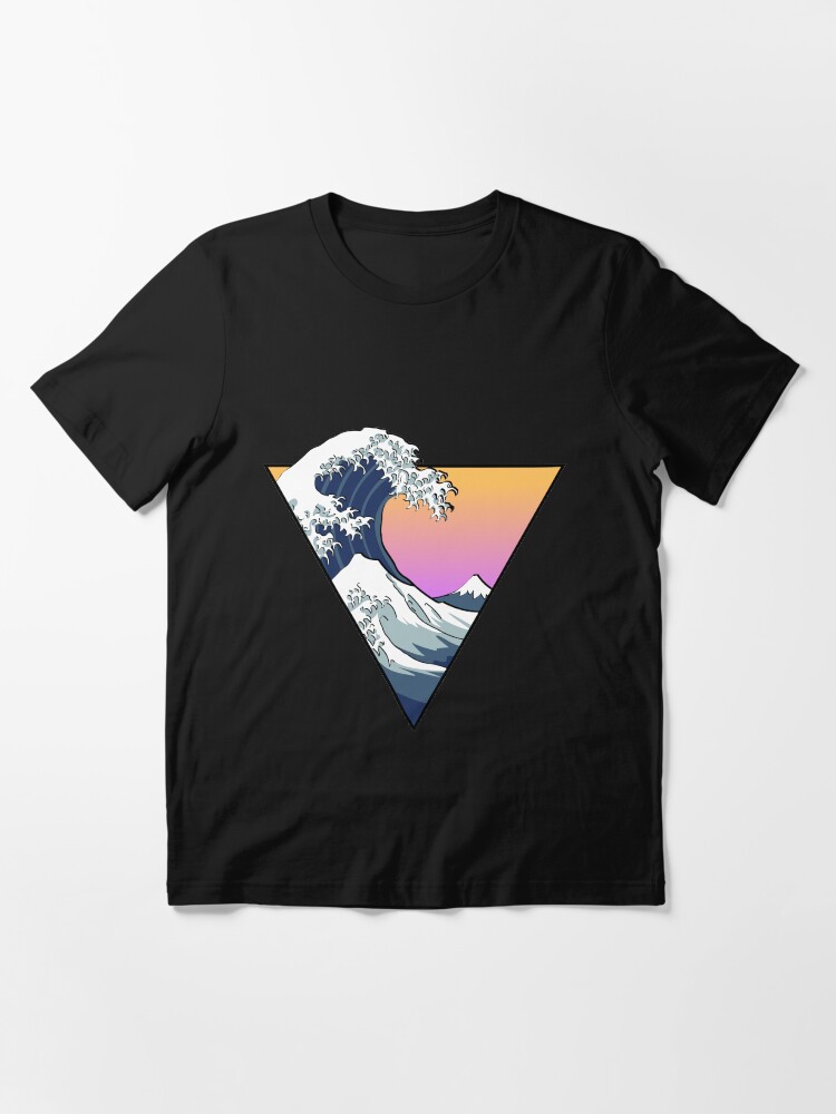 Thumbnail 2 of 7, Essential T-Shirt, Great Wave Aesthetic designed and sold by Zayter.