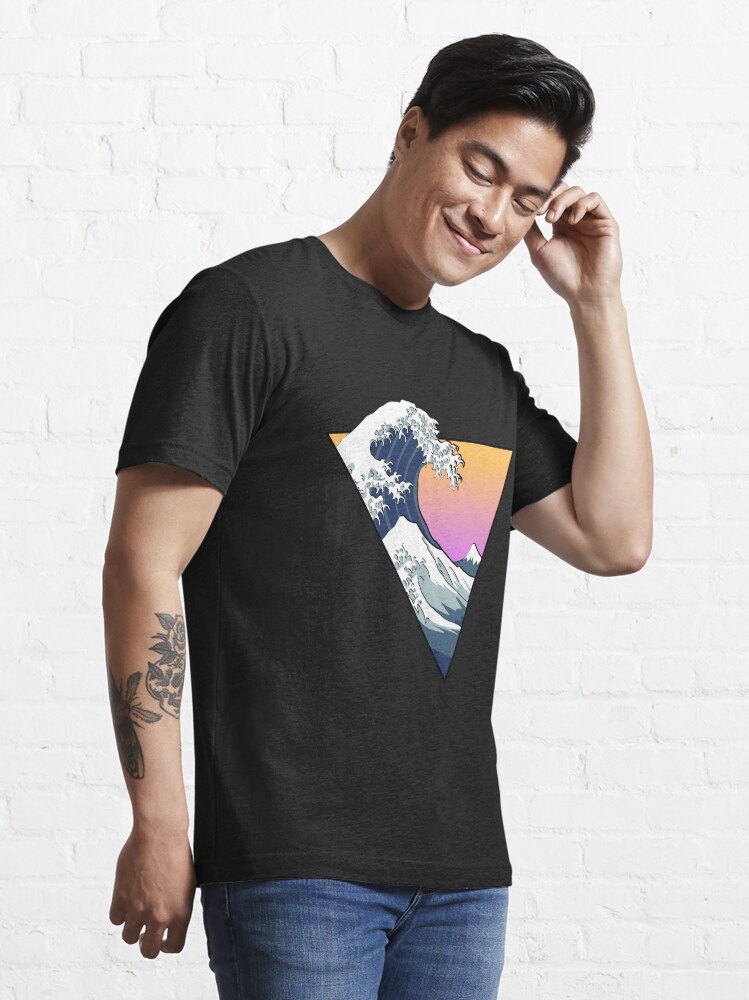 Thumbnail 3 of 7, Essential T-Shirt, Great Wave Aesthetic designed and sold by Zayter.