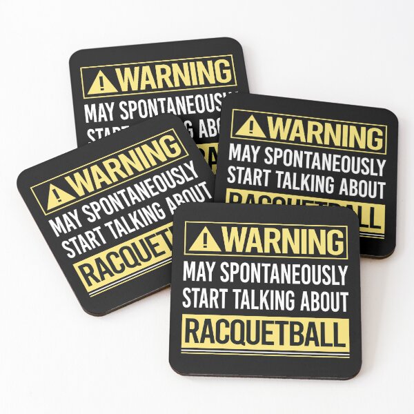 Item preview, Warning About Racquetball designed and sold by WrightTrouble.