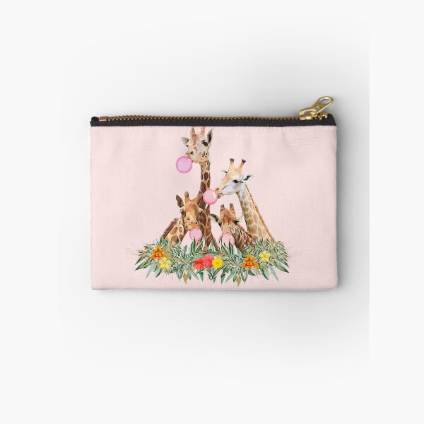 Item preview, Giraffe Pink Bubblegum Squad Cute Animal Watercolor Art designed and sold by Cawaiico.