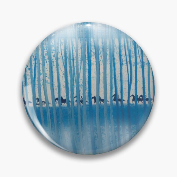 Item preview, Cavalcade Blue by Andre Brasilier designed and sold by Pondfly-Artwork.