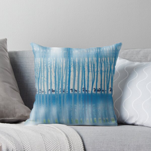 Item preview, Cavalcade Blue by Andre Brasilier designed and sold by Pondfly-Artwork.