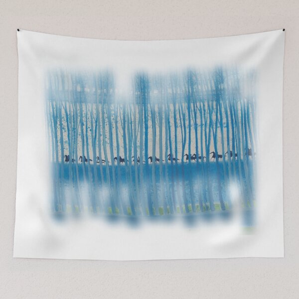 Item preview, Cavalcade Blue by Andre Brasilier designed and sold by Pondfly-Artwork.
