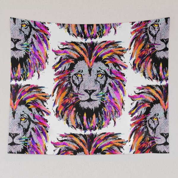 Item preview, Lion Spirit Animal - Lion Head - Wildlife - Big Cat designed and sold by BigWildKiwi.