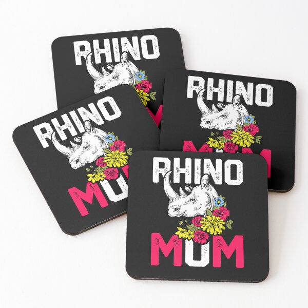 Item preview, Rhino Mom Rhinoceros Cute Floral Rhina Mama designed and sold by aaronbolser.