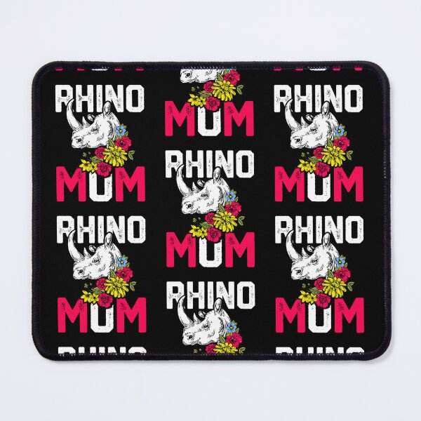 Item preview, Rhino Mom Rhinoceros Cute Floral Rhina Mama designed and sold by aaronbolser.