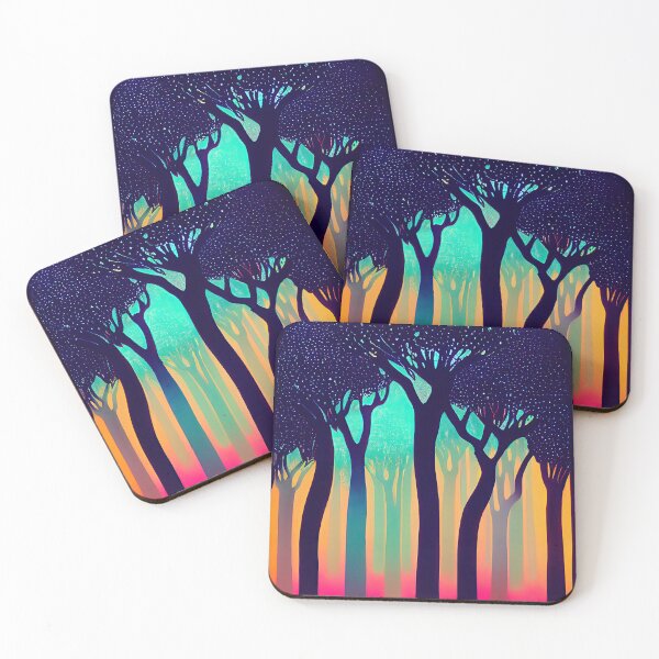 Item preview, Mushroom enchanted forest in neon lights designed and sold by mrlongfield.