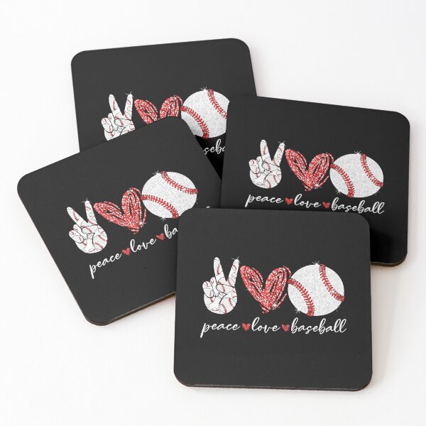 Item preview, Peace Love Baseball designed and sold by MichelSorour.