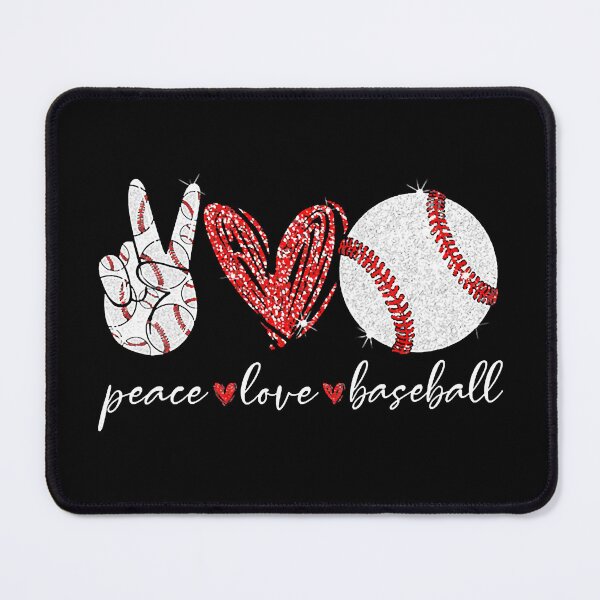 Item preview, Peace Love Baseball designed and sold by MichelSorour.