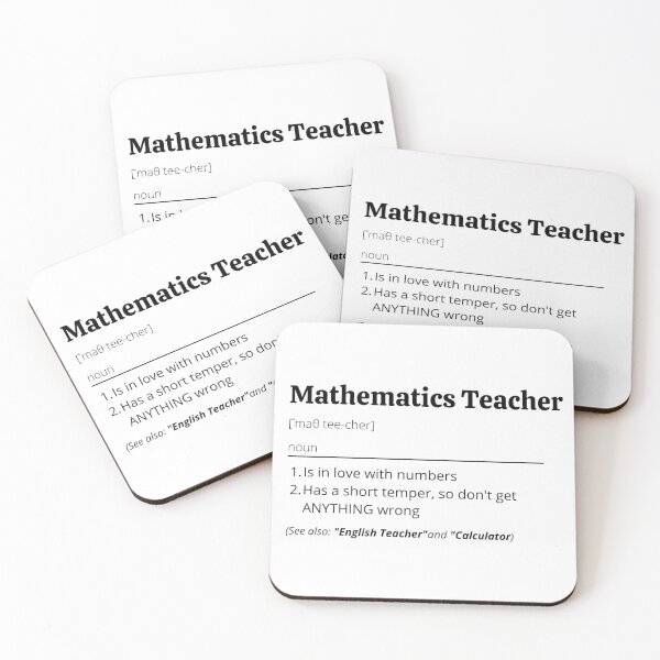 Item preview, Mathematics Teacher Definition designed and sold by Creatoe.