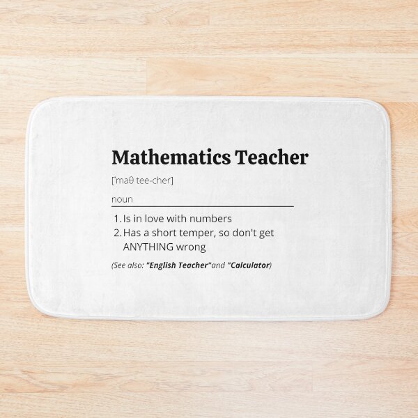 Item preview, Mathematics Teacher Definition designed and sold by Creatoe.