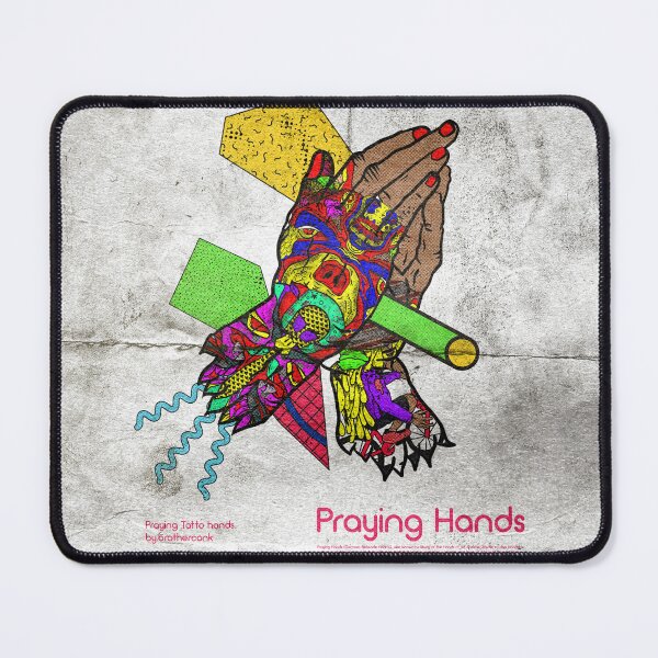 Item preview, tattoo praying hands designed and sold by Brotherconk.