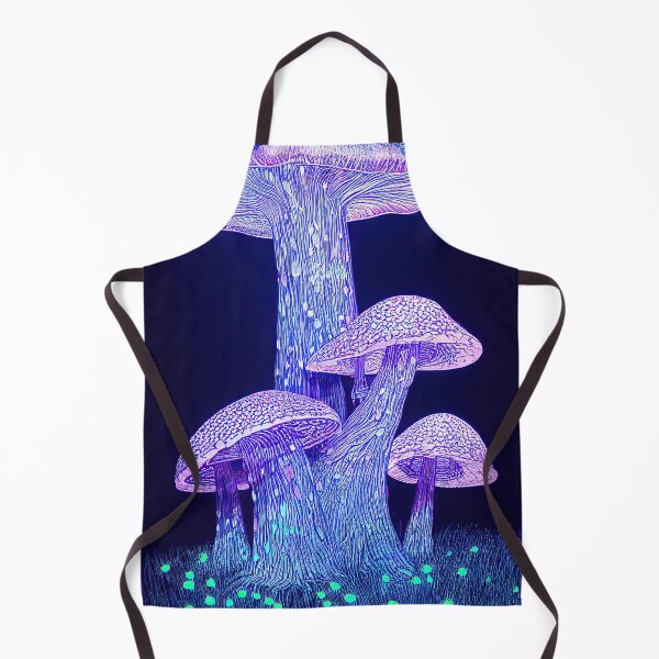 Item preview, Mushroom enchanted forest in neon lights designed and sold by mrlongfield.
