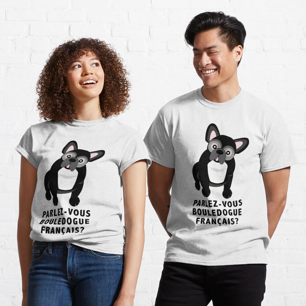 Tee shirt bouledogue discount français