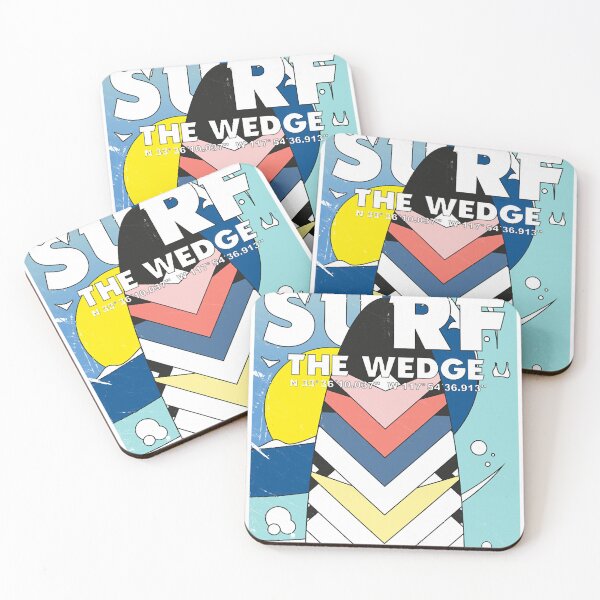 Item preview, Surf the wedge colored illustrative surfer art designed and sold by Holtmanmariatay.