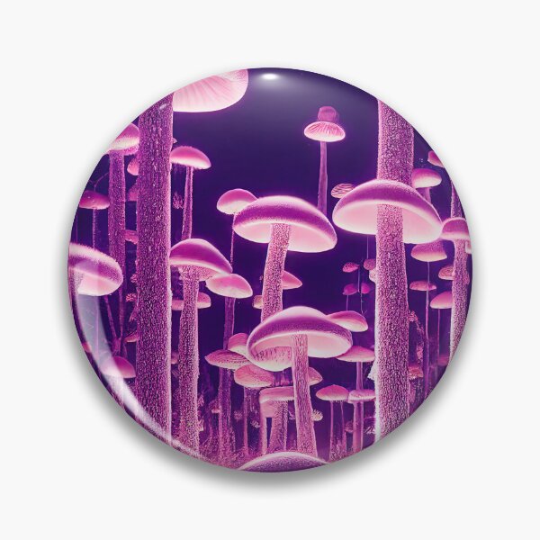 Item preview, Mushroom enchanted forest in neon lights designed and sold by mrlongfield.