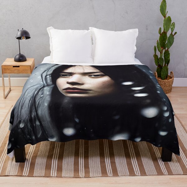 Item preview, Somber woman standing in the rain - Depression designed and sold by Daemonrat.