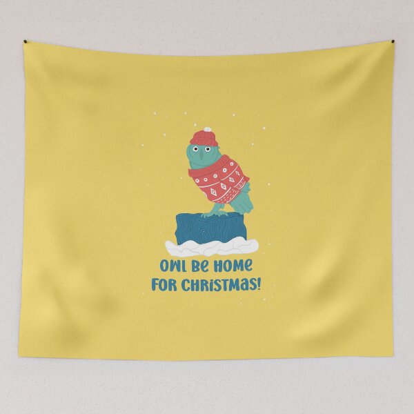 Item preview, Owl be home for Christmas - Owls Greetings collection - YGRB designed and sold by MaddaMom.