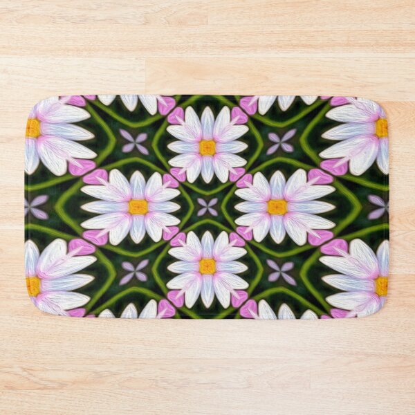 Item preview, Pink White Daisy Pattern designed and sold by Patternflower.