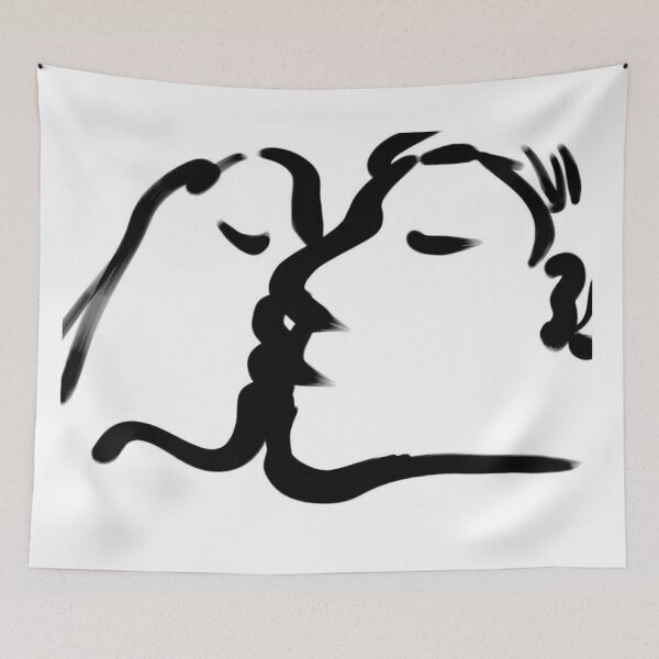 Item preview, The Kiss -(060317)- Digital artwork: iPad/Zen Brush App. designed and sold by paulramnora.