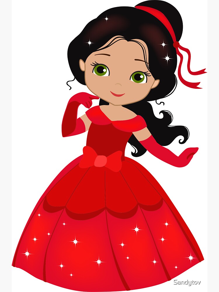 Princess with outlet red dress