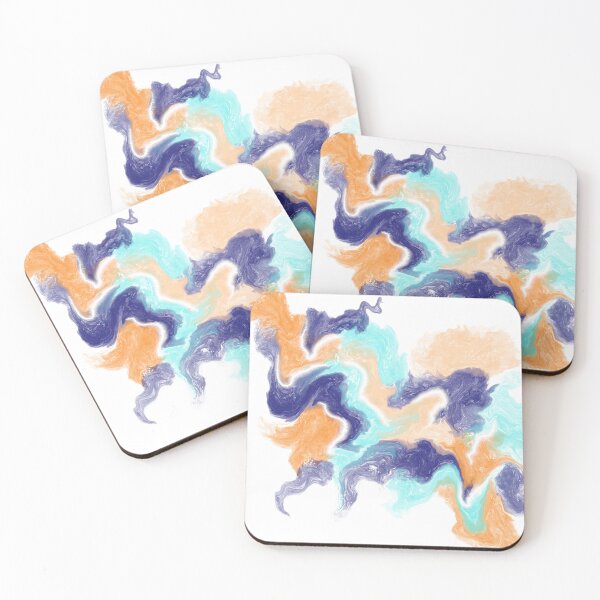 Item preview, Orange Acrylic Pour designed and sold by Moniartprints.