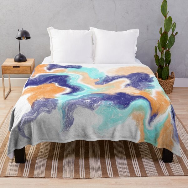 Item preview, Orange Acrylic Pour designed and sold by Moniartprints.