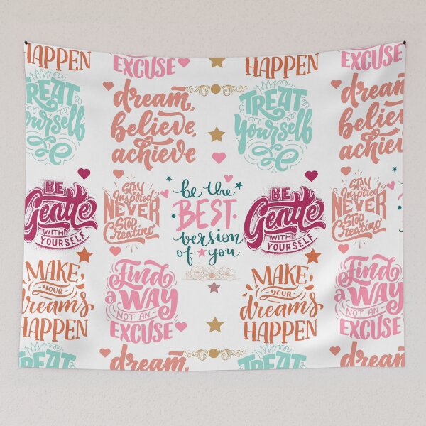 Aperçu de l'œuvre Soin de moi-même, affirmation de motivation, mots positifs pour apaiser le cœur créée et vendue par Kamzzi.