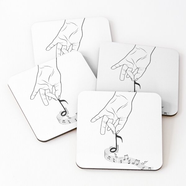 Item preview, Music Notes with Hand Drawing designed and sold by viollart.