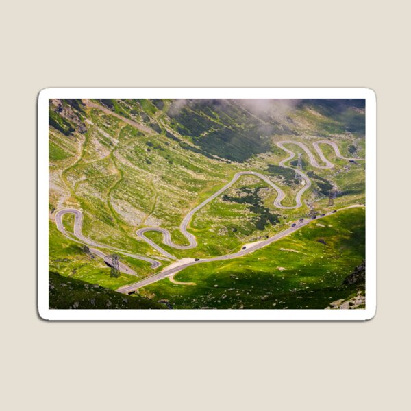 transfagarasan route view from above Magnet
