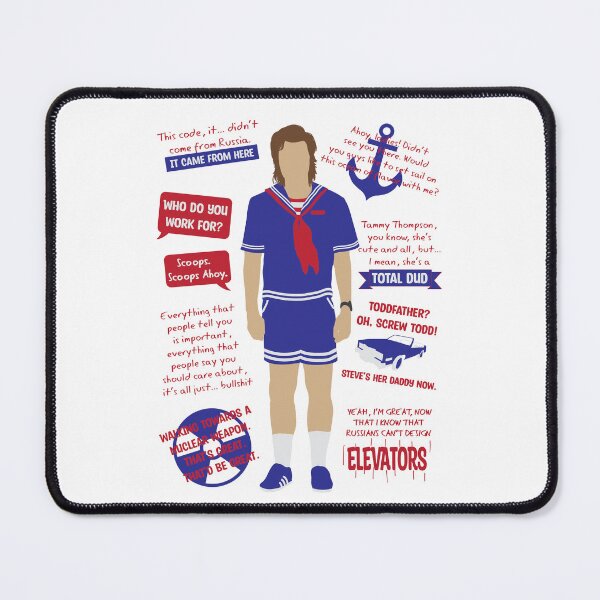 Item preview, Steve Harrington Season 3 Quotes Minimalist designed and sold by Kat-su.