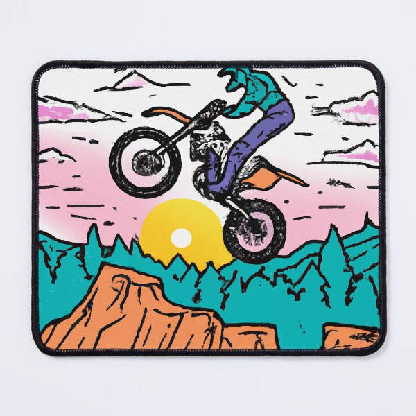 Item preview, Motorcycle jumping at sunset designed and sold by GiakaiArt.